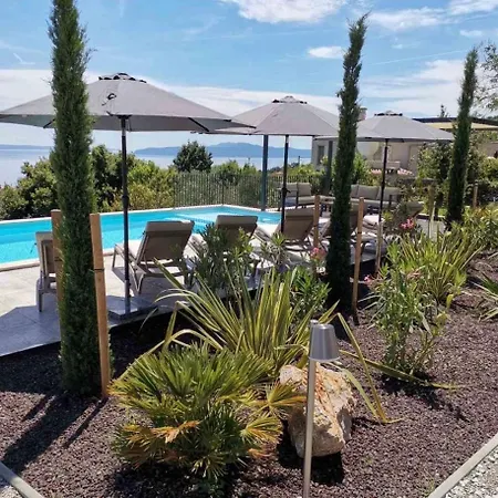 Villa New Unique Stone With Seaview, Pool And Garden