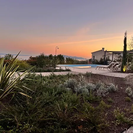 Vila New Unique Stone With Seaview, Pool And Garden Poljane