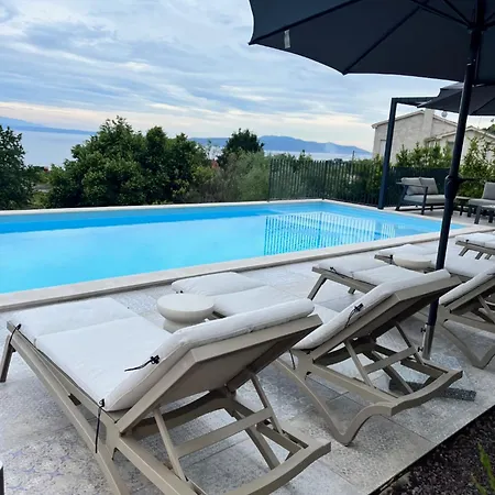 New Unique Stone With Seaview, Pool And Garden Villa *