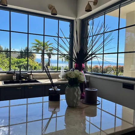 New Unique Stone With Seaview, Pool And Garden * Poljane