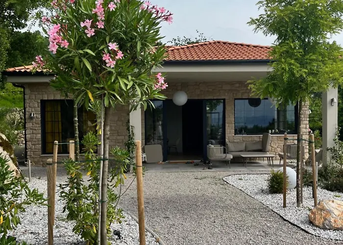 New Unique Stone With Seaview, Pool And Garden * Poljane