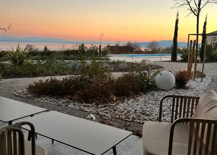 New Unique Stone With Seaview, Pool And Garden * Poljane