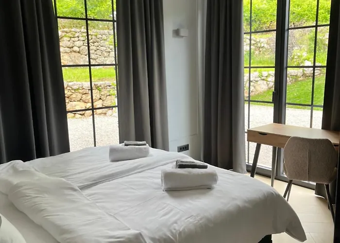 New Unique Stone With Seaview, Pool And Garden Poljane